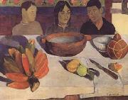 Paul Gauguin The Meal(The Bananas) (mk06) Norge oil painting reproduction
